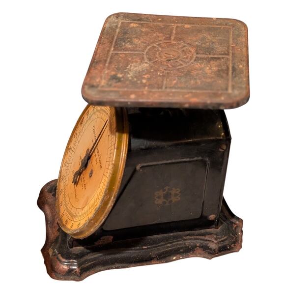 VINTAGE LANDERS, FRARY, & CLARK 24 LB. COLUMBIA FAMILY SCALE - Picture 2 of 5